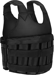 ZTGD Adjustable Weighted Vest for Women and Men, 110lb Max Load Weighted Vest with Thickened Shoulder Pads, Body Weight Vest Exercise Set for Strength Training and Workout
