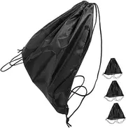 4pcs Head Protection Backpack Motorcycle Visor Bag Wrestling Party Favor Black Drawstring Handheld Drawstring Bag Motorcycle Backpack Waterproof Scooter Trunk Black Oxford Cloth