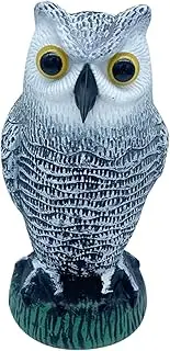 Lifelike Owl Statue Bird Scarecrow ForFake Garden Decor and Special Shape for Driving Mice in Crops is Lifelike. Small, Round Ears