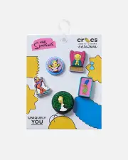 [CROCS] Crocs The Simpsons Meme Jibbitz Charms 5 Pack Multi - Size ONE ONE Multi
