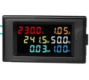 LCD Digital Voltmeter AC Power Current Power Ammeter KWH Panel Monitors 100A