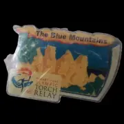 Vintage Sydney 2000 Olympic Torch Relay Blue mountains Collectable Pin Badge