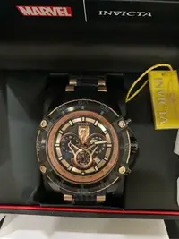 在飛比找Yahoo!奇摩拍賣優惠-Invicta Marvel 黑豹 限量 計時錶