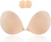 [CZSHEYDOKI] Adhesive Bra, Push up Strapless Self Adhesive Bra, Invisible Silicone Bra for Backless Dress