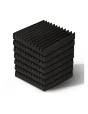 [Alpha] 20pcs Acoustic Foam Panels Tiles Studio Sound Absorption in Black