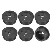 6 Pcs Cable Cord Grommet, 1-1/8 Inch Desk Grommet Flexible Rubber Grommets
