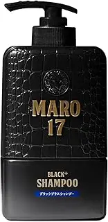 MARO17 Black Plus Shampoo Gentle Mint Scent, 11.8 fl oz (350 ml), Men's Scalp Care, Volume Up, Black Hair Care