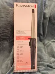 REMINGTON LIMITED EDITION TEXTURED TOOLS 1/2"-1" CERAMIC CURLING WAND NEW
