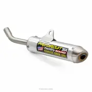 PRO CIRCUIT 304 Muffler Brushed Aluminum/Stainless Steel End Cap Yamaha YZ85