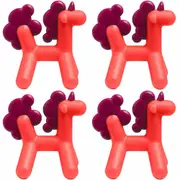 4PK Boon Prance Silicone Teether Baby/Newborn Teething Toy Unicorn 0m+ Pink/PP