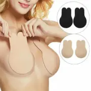 Women Push Up Bras Self Adhesive Silicone Strapless Invisible Reusable Pad Bra