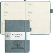 Password Book with Alphabetical Tabs Small Password Keeper Book (5.6 * 4.3 In)