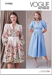 [VOGUE PATTERNS] V1934B5 Misses' Dress in Two Lengths B5(8-10-12-14-16)