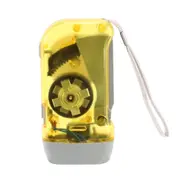 3 LED Dynamo Wind Up Flashlight Hand-pressing Crank No Battery Torch