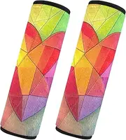 GAIREG Heart Geometric Shapes Seat Belt Covers for Women Shoulder Strap Pad