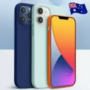 For iPhone 12/Pro/Max/Mini Shockproof Liquid Silicone Case Heavy Duty Cover QT