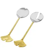 Alice Pazkus Salad Servers With Gold Handle Set Of 2 NoSize