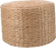 EXHUMKY Woven Stool for Adorable Handwoven Garden Step Stool for Spaces Adds Whimsical Touch to Courtyard Decor