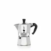Bialetti espresso maker Moka Express 3 cups espresso aluminum silver 130 ml