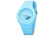 Casio G-Shock GA-2100 GA-2100-2A2 CasiOak Men's Watch (Blue & Blue) (2Y Replacement Warranty) GA2100-2A2