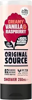 ORIGINAL SOURCE Vanilla Milk And Raspberry Shower Gel, 250ml, Multicoloured