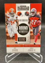 2018 PANINI CONTENDERS ROUND NUMBERS NICK CHUBB, RONALD JONES II RC #RNA-CJ