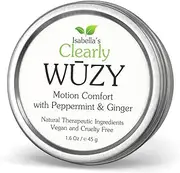 Clearly WŪZY, Essential Oil Aromatherapy Balm for Motion Sickness & Morning Sickness Relief | Non Drowsy Natural Remedy with Ginger, Peppermint, Lavender | For Pregnancy, Kids, Toddlers