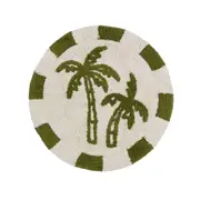 Round Phoenix Palm Bath Mat [HABBPHORMS25]
