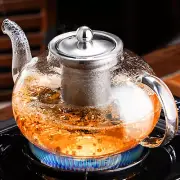 Glass Teapot Stovetop 40 Oz/1200Ml, Borosilicate Clear Tea Kettle with Removable