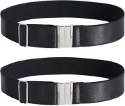 Moon Wood Plus Size Thigh Garter Belt, Adjustable High Elastic Black