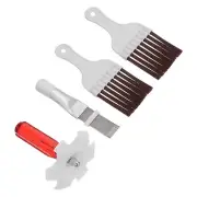 4 Pieces Air Conditioner Fin Comb Cleaner Brushes Straightener Coil Cleaner