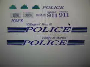 Morrill Nebraska Police Car Decals 1:64