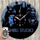 LED Clock Ghibli Studio LED Light Vinyl Record Wall Clock LED Wall Clock 330