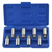 Brand New VCT 8 Piece Large Size 1/2" Drive SAE & Metric Hex Bit Socket Set