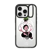 iPhone 16 Pro Impact Ring Stand Case MagSafe Compatible Garlic Girl By Mel Stringer