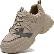 [AUXDIQ] Safety Shoes Steel Toe Cap Shoes for Men Lightweight Work Boots Non Slip Construction Puncture Proof Shoes