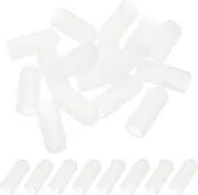 uxcell 10.3x25mm (IDxL) Rubber End Caps, 16 PCS Rubber Caps High Temp Tips Screw Silicone Flexible Thread Protector for Pipes Screw Blots Tube Fishing Jigs