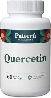 Pattern Wellness Quercetin Supplement with Bromelain - Immune Function & Cellular Health Support - Whole Body Health - USA Manufactured - 60 Non-GMO Tablets