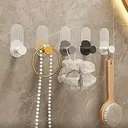 1PC Acrylic Adhesive Hook – No-Drill Strong Sticky Wall Hook for Entryway Keys, Bathroom Towels, Robes, and Clothes Hanging