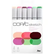 Copic Sketch Marker Set Florals 6 Pack
