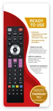R/Control for RC2000E03,06520W37E002X, 06IRPT37GRC200, TCL TV Model : L32D2700