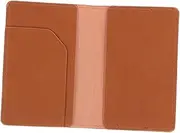 [Beaupretty] Men PU Leather Passport Holder Wallet Organizer Bag for Travel Secure Your Passport Id and Cards for Father Day and Birthdays