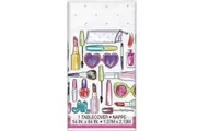 Unique Spa Plastic Cosmetics Party Table Cover (White/Multicoloured) (One Size)