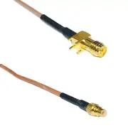 RG178 RP-SMA Female PCB to SMC MALE Coax RF Cable USA-Ship