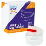 Safe Home Care Sport Youth Dual Brace Mouthguard Ages 7+ (Colours are Random)