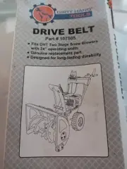 BELT - Drive belt fits DHT 24" Two Stage Snowblower Part#107505 Belt# 3LXP825