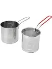 Deep Fry Basket 304 Stainless Steel Deep Fryer Pan Frying Pan Stock Fry Pot w...