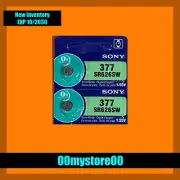 Brand New [Exp 10/2032] 2 pc SONY 377 Watch Battery SR626SW Ships from CA