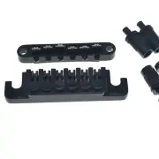 Precision Black Roller Saddle Tune-O-Matic Bridge with TP-6 for Epiphone Guitars