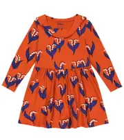 [Mini Rodini] Mini Rodini Floral jersey dress Y 10/11 orange